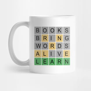 Books Bring Words Alive Wordle Mug